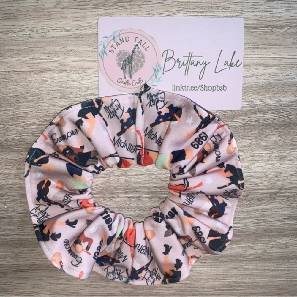 $7ea or 3/$15 Taylor Swift custom hair Scrunchie new